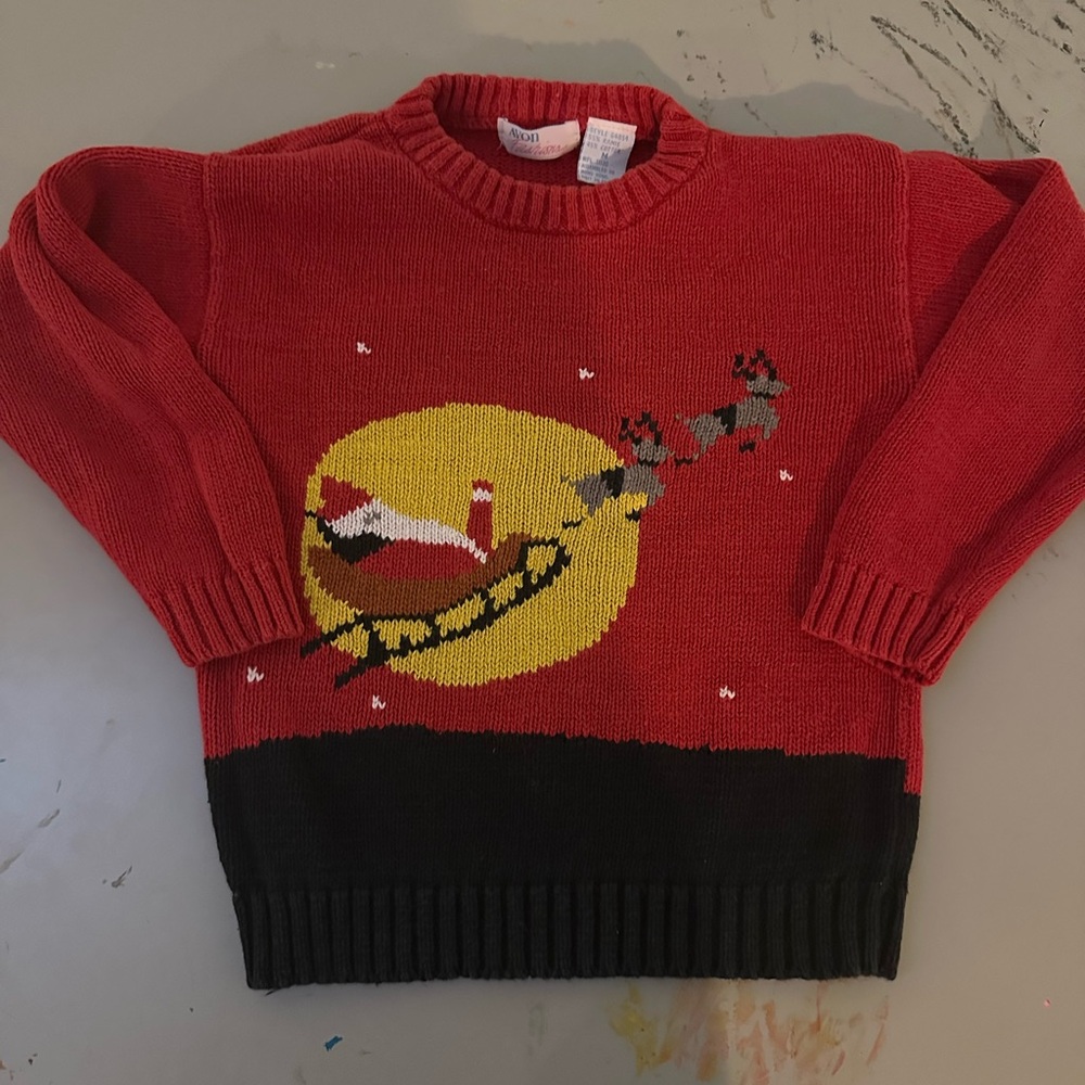 Avon Fashion Red Knit Sweater